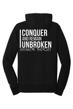 Load image into Gallery viewer, Conquer and Remain Unbroken Full-Zip Up Hoodie
